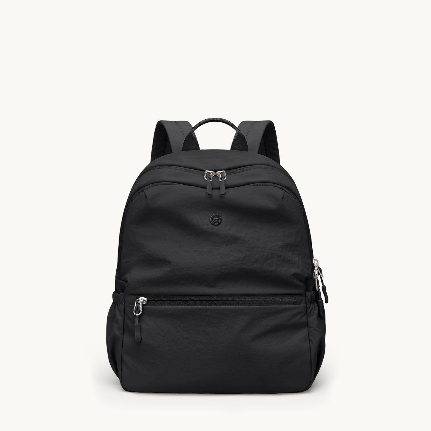 GOLF SUPAGS 13L Mini Backpack Lightweight Nylon Daypack for Women, Small City Pack, Versatile Ladies Backpack for Shopping & Travel, Light Apricot