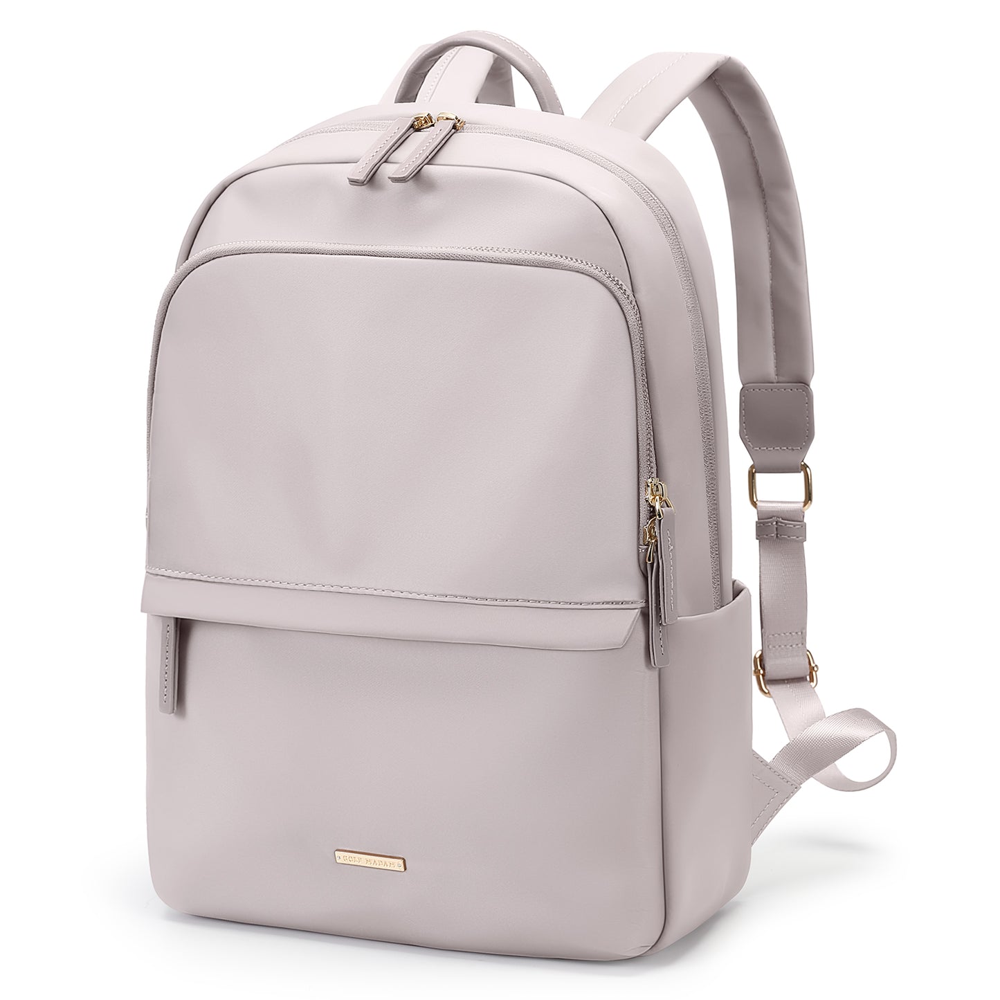 GOLF SUPAGS Laptop Backpack for Women Slim Computer Bag Work Travel College Backpack Purse Fits 14/15.6 Inch Notebook (Black/Dusky Pink/Apricot)