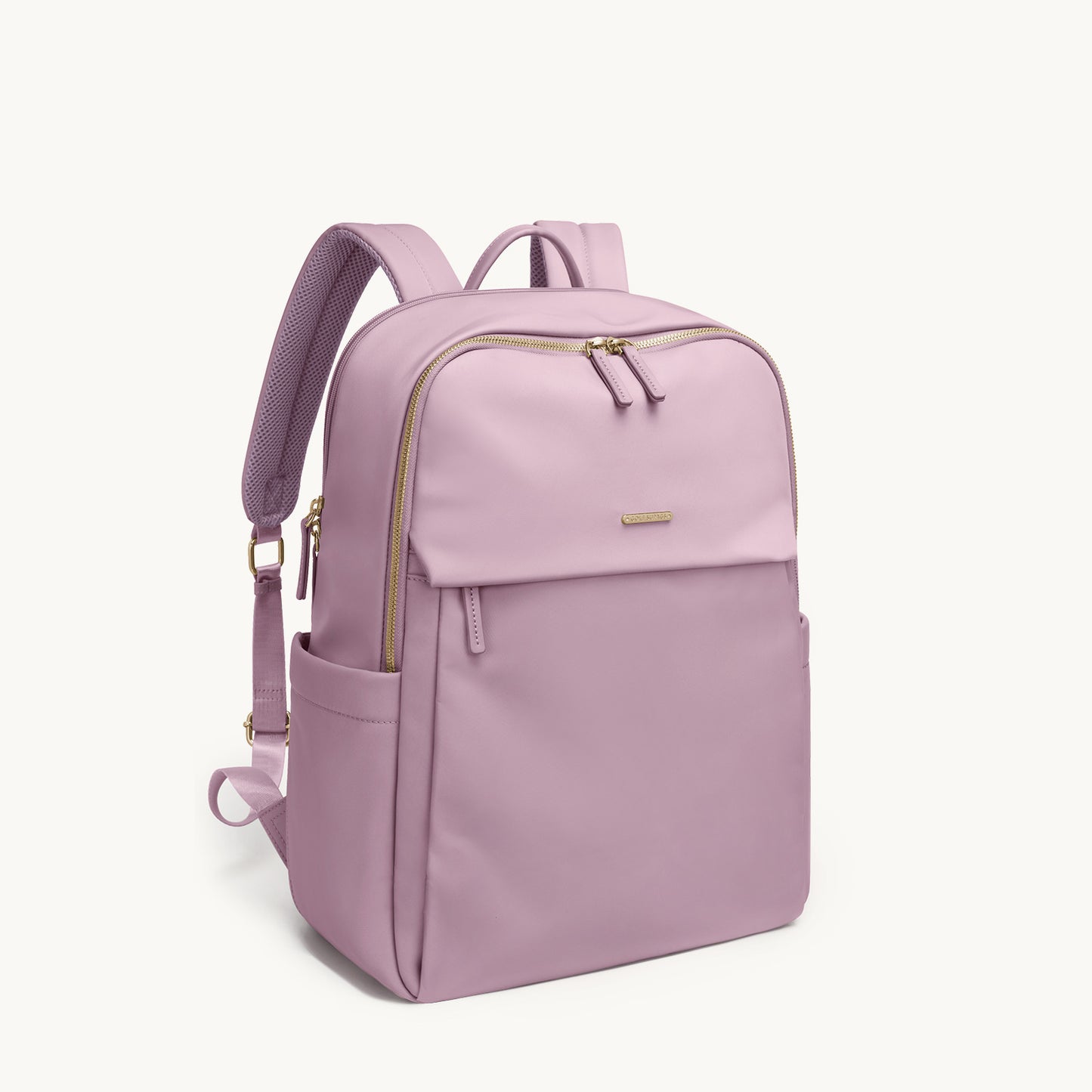 GOLF SUPAGS Women Laptop Backpack Casual Daypack for Work Travel College Backpack Purse Fits 14 Inch Notebook (Champagne)