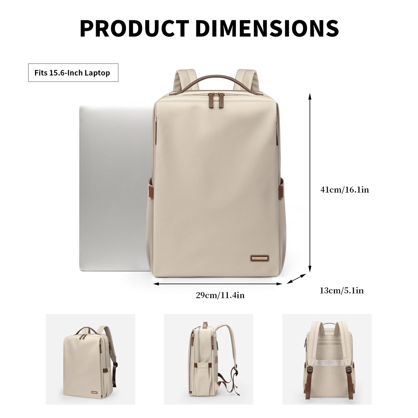 Stylish Laptop Backpack for Women Work College Travel Casual Daypack Fits 15.6 Inch Notebook(4 Colors)