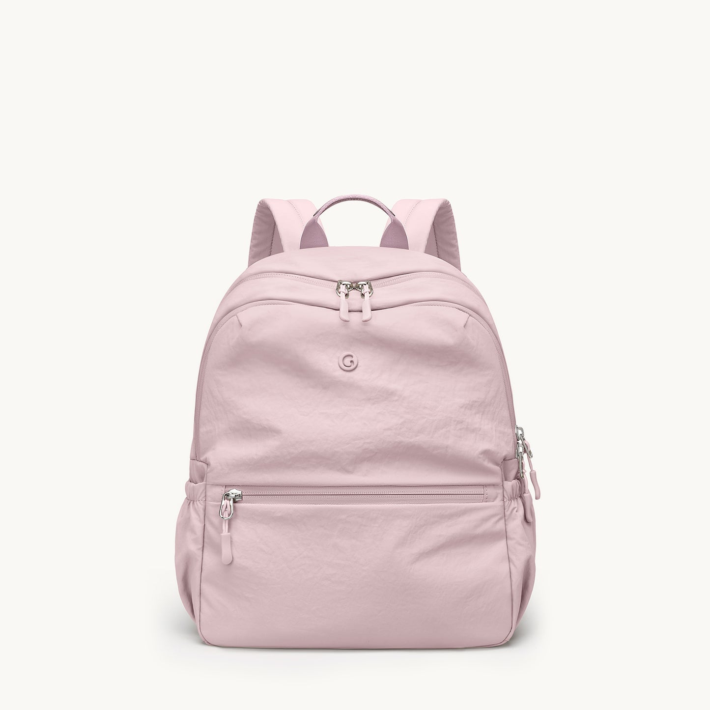 GOLF SUPAGS 13L Mini Backpack Lightweight Nylon Daypack for Women, Small City Pack, Versatile Ladies Backpack for Shopping & Travel, Light Apricot