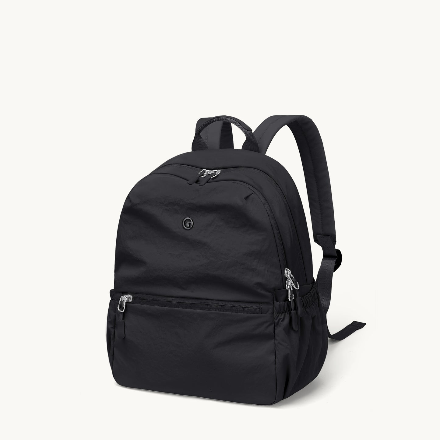 GOLF SUPAGS 13L Mini Backpack Lightweight Nylon Daypack for Women, Small City Pack, Versatile Ladies Backpack for Shopping & Travel, Light Apricot