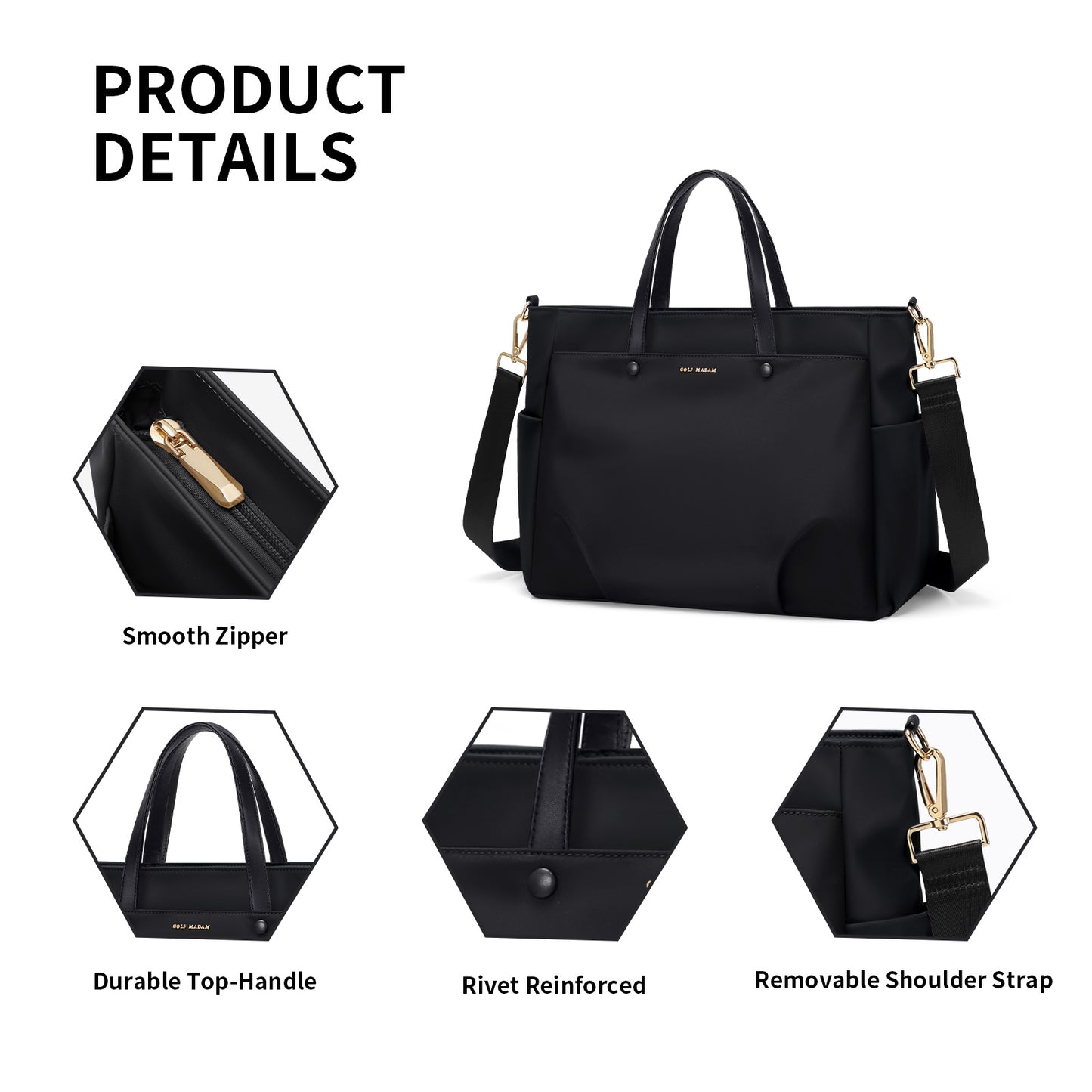 Laptop Tote Bag 14/15 Inch for Women Notebook Carrying Case Stylish Handbag for Work Travel