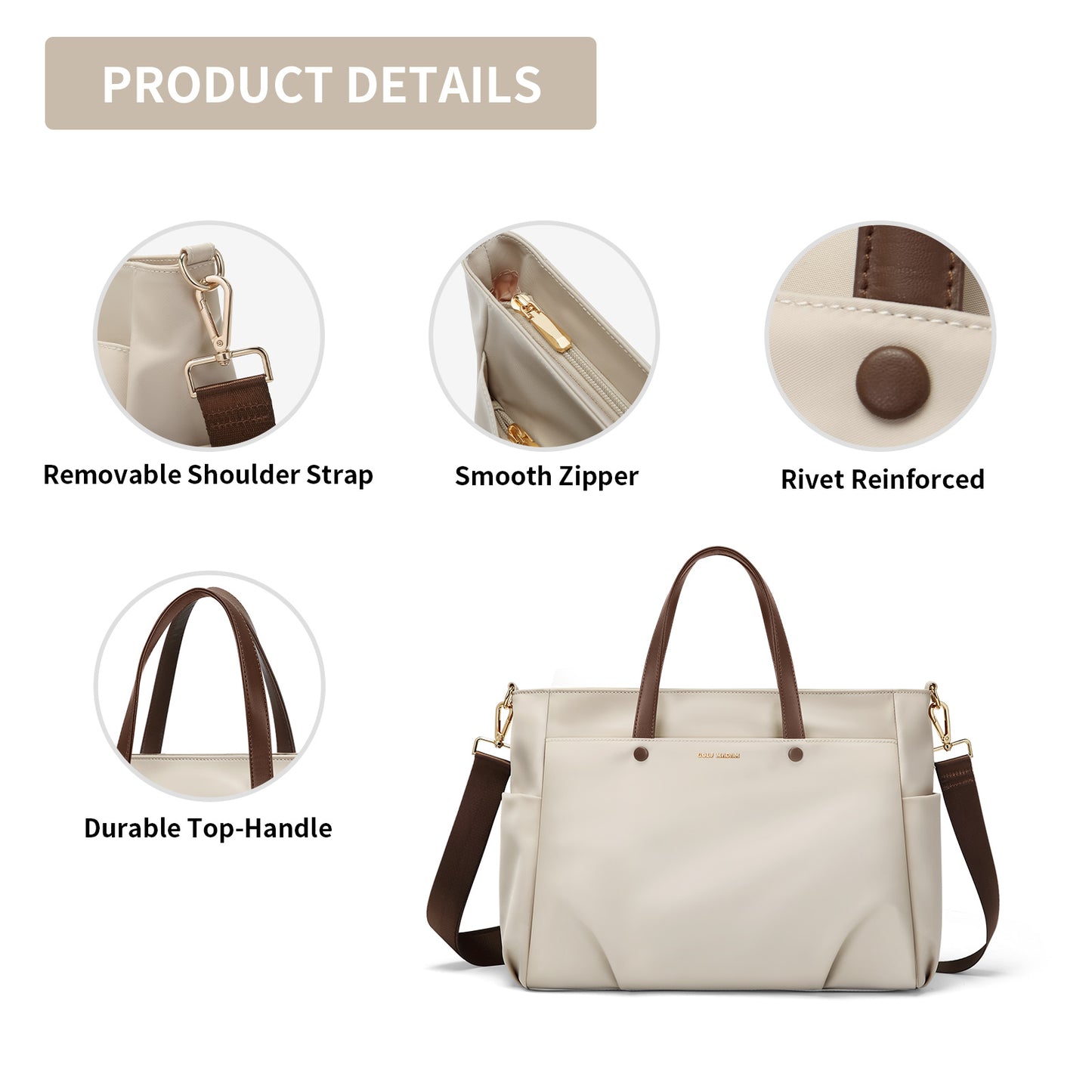 Laptop Tote Bag 14/15 Inch for Women Notebook Carrying Case Stylish Handbag for Work Travel