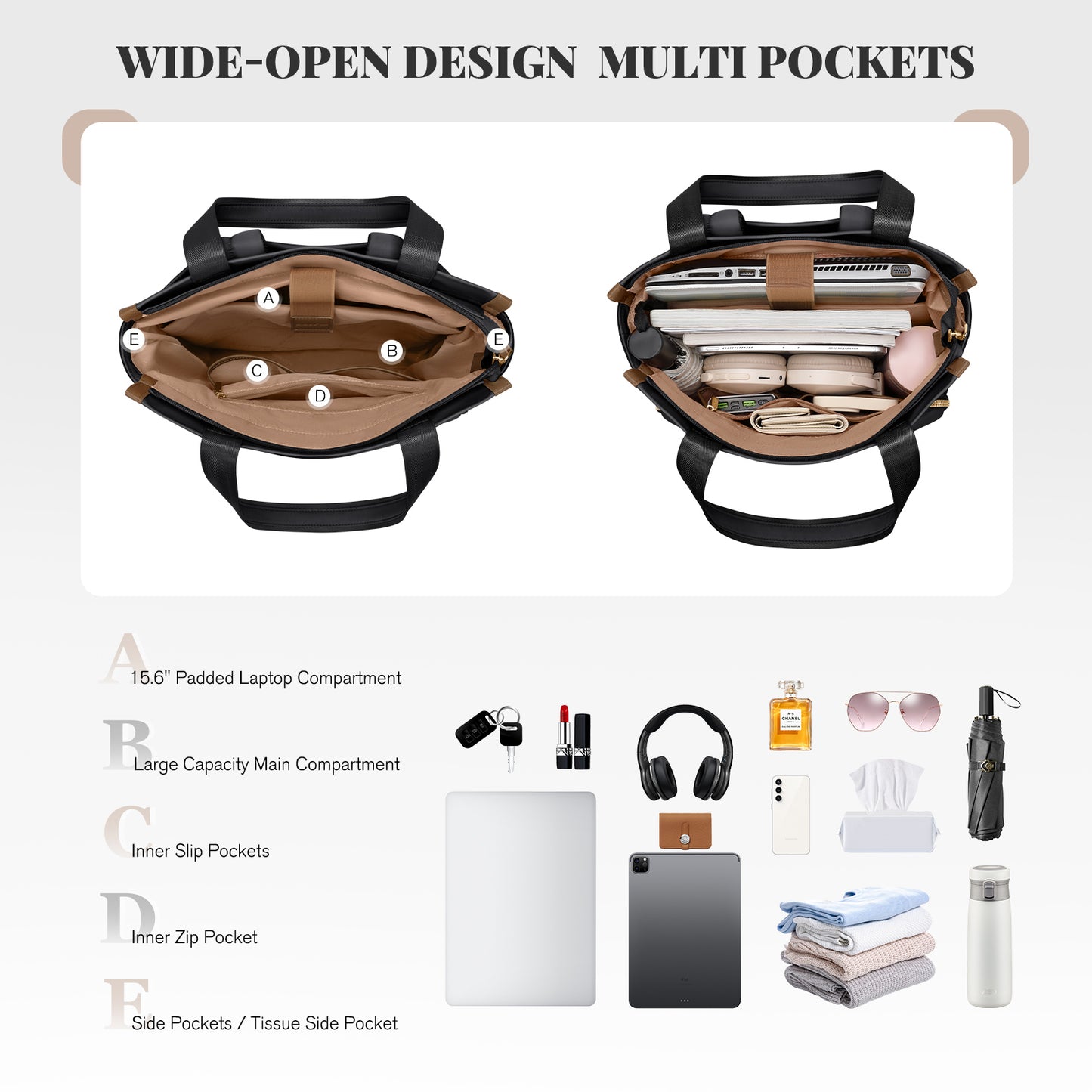 Convertible Laptop Backpack for Women Casual Daypack Notebook Tote Bag for Work College Travel Leisure