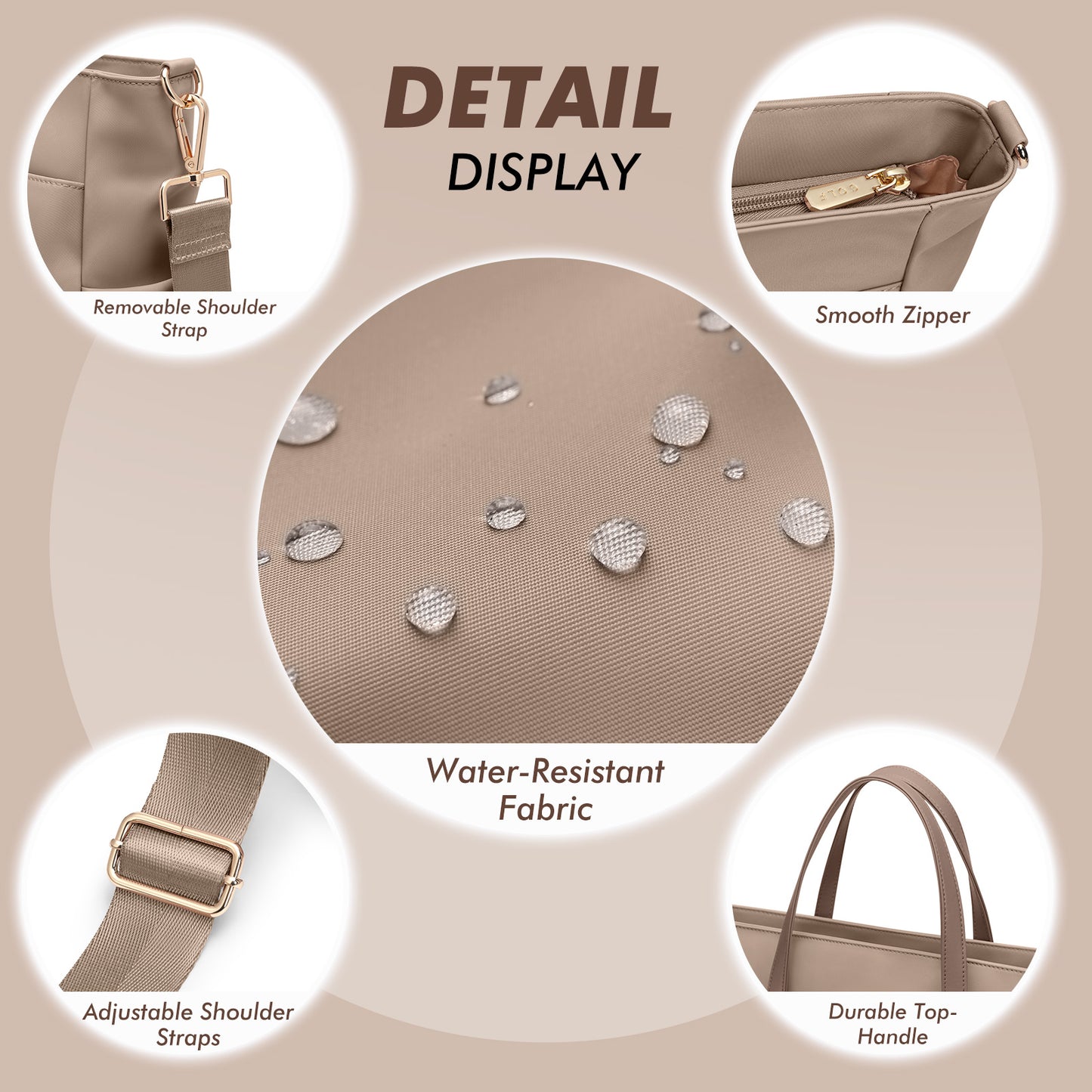 Laptop Tote Bag for Women Notebook Carrying Case Stylish Handbag for Work Travel Leisure