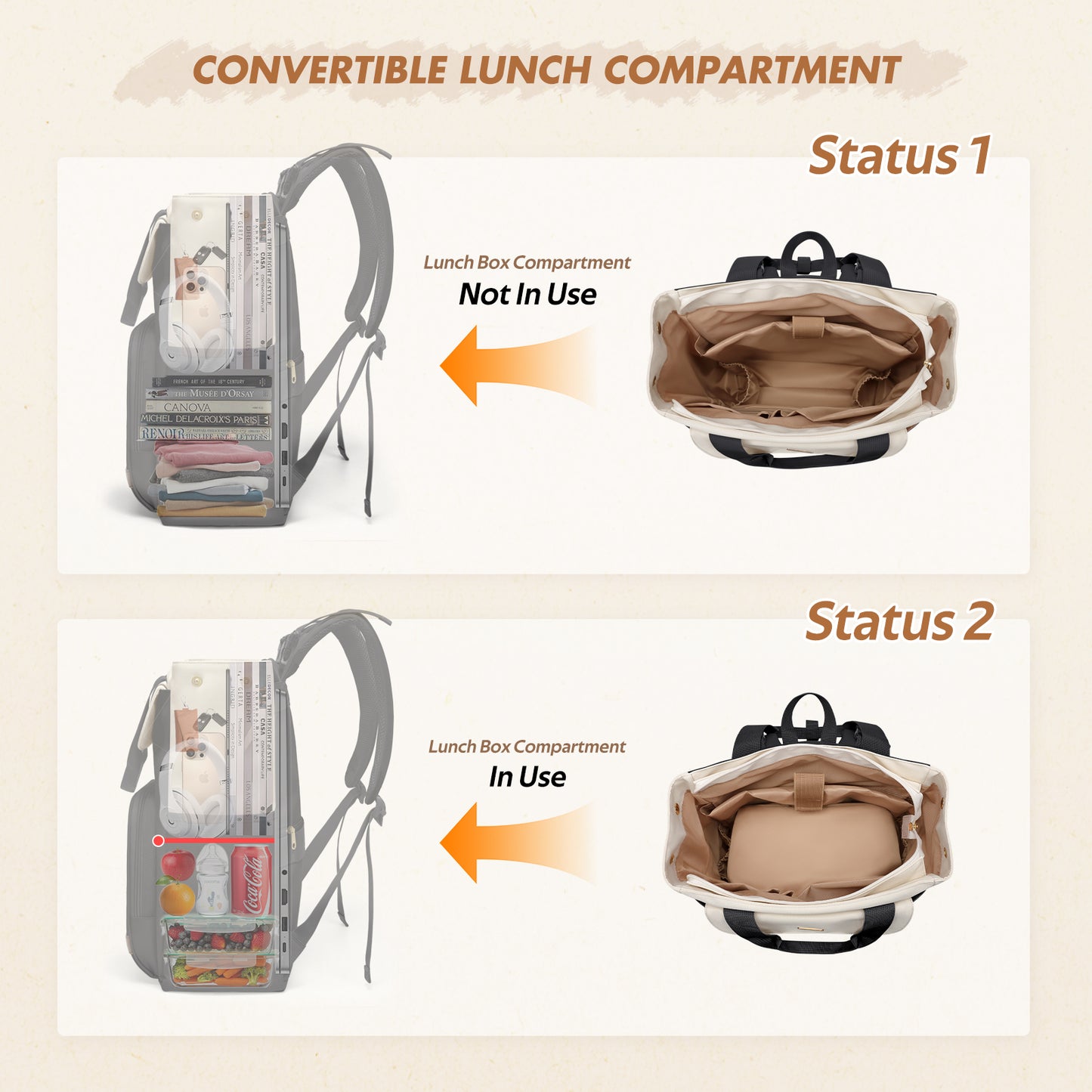 Diaper Bag Backpack with Portable Changing Pad 25L Baby Bag Insulated lunch box Backpack Fits 17.3" Laptop