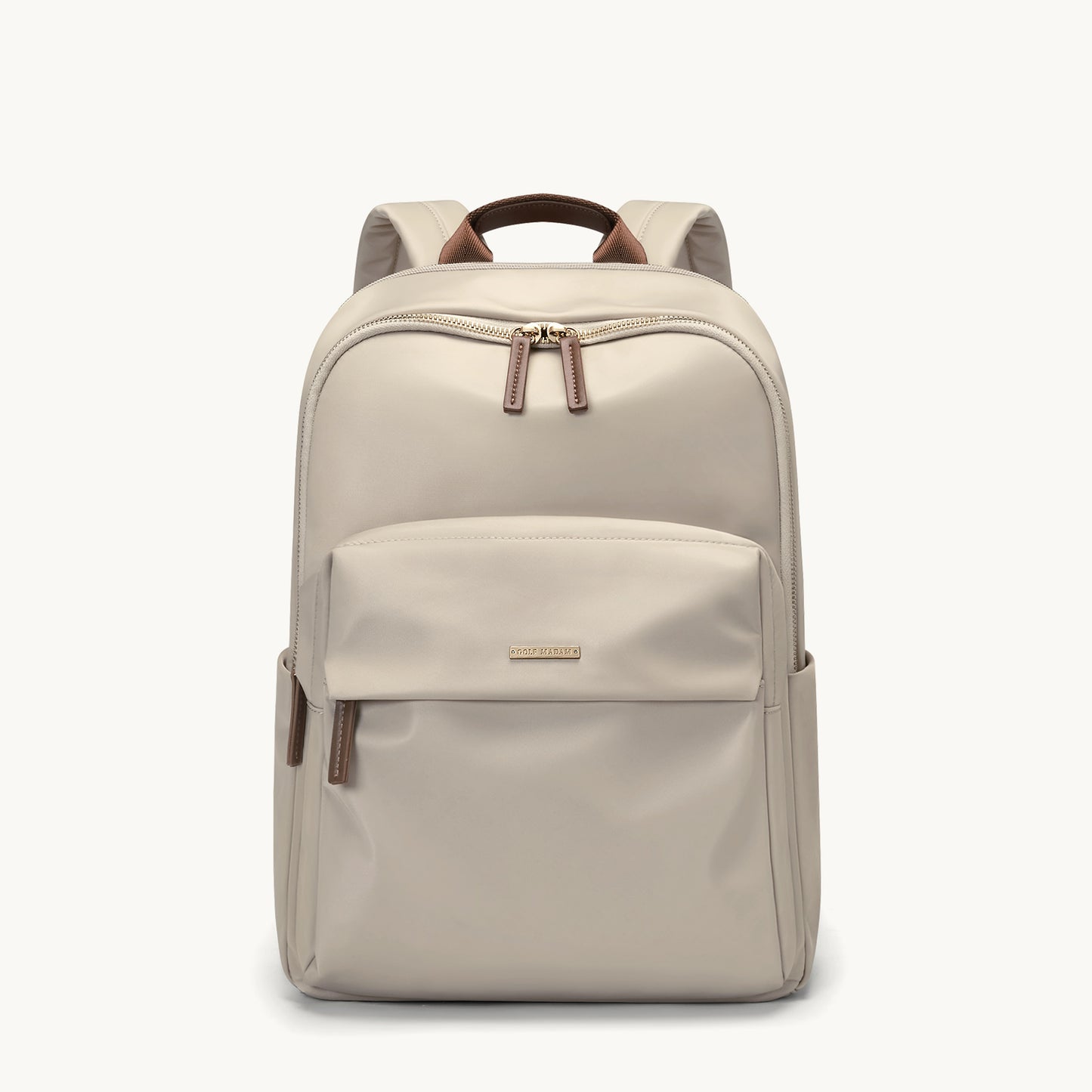 GOLF SUPAGS Laptop Backpack for Women Fits 14 Inch Notebook Casual Daypack Purse Work Travel College Bag (Apricot)