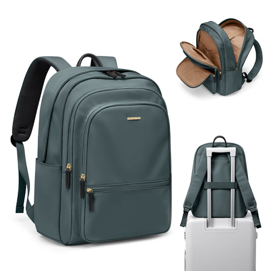 GOLF SUPAGS Backpack for Women Work College Travel Laptop Backpacks Multi-Functional Casual Daypack Teacher Nurse Everyday Bags Fits 15.6 Inch Notebook (Atrovirens)