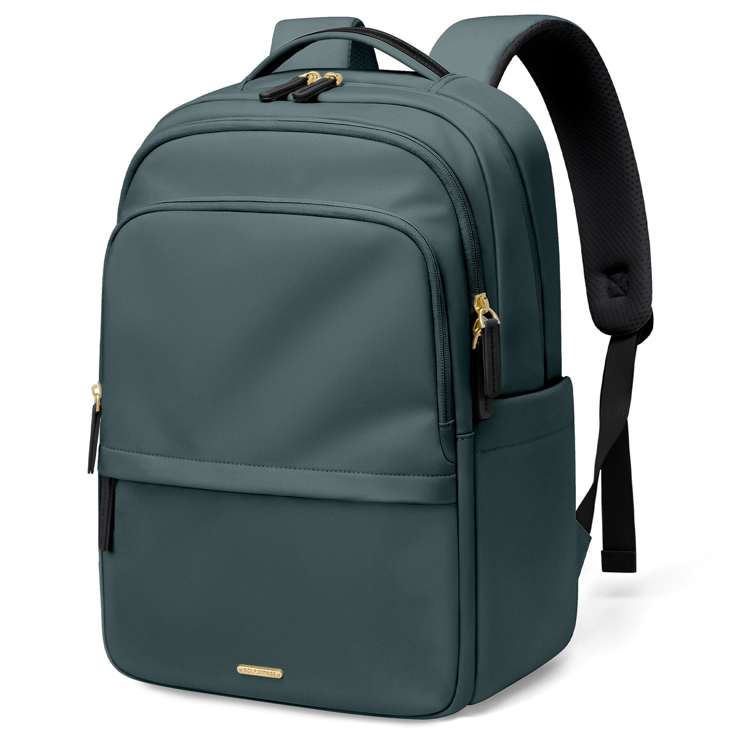 GOLF SUPAGS Multifunctional Laptop Backpack for Work Travel Leisure Water-Resistant Multiple Compartments Business Backpack for Women Fits 15.6 Inch Notebook (Apricot)