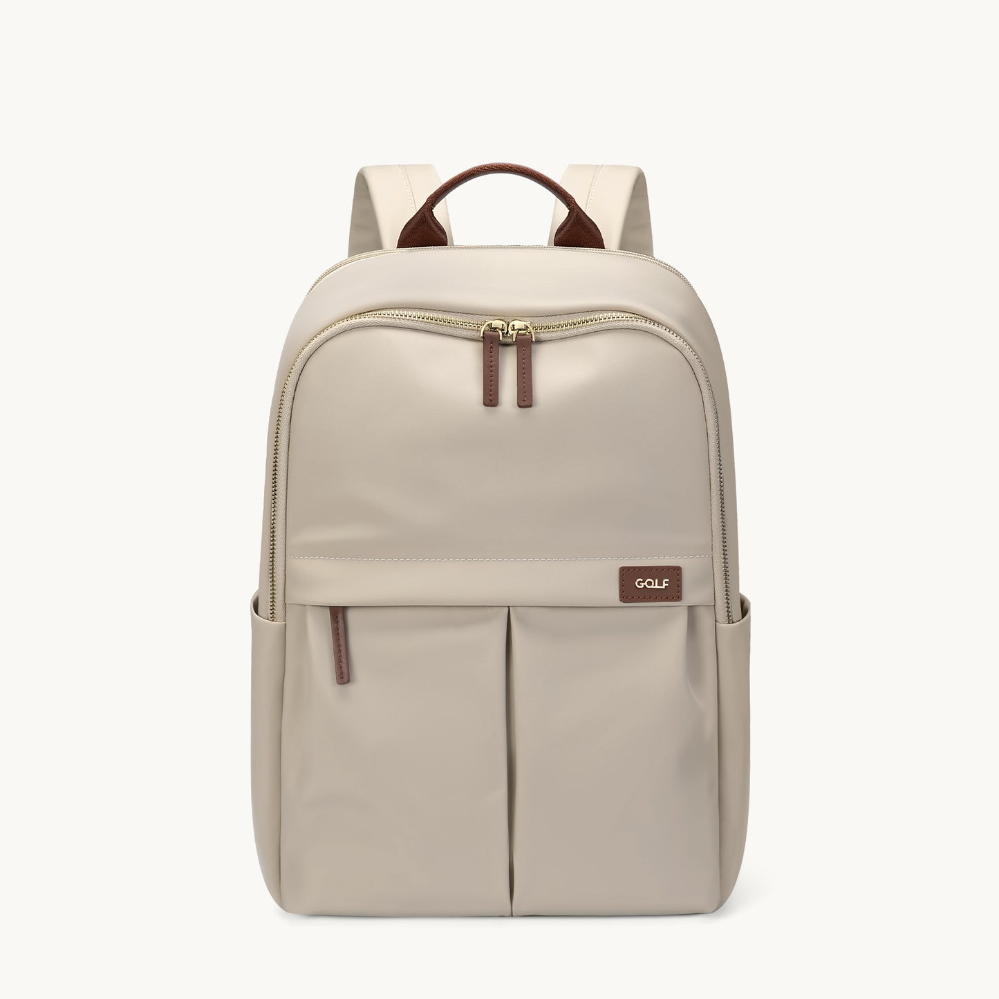 GOLF SUPAGS Laptop Backpack with Separate Laptop Compartment Water Resistant Computer Backpacks Fits 15/15.6 Inch Notebook Travel Work Bags for Women (Apricot)