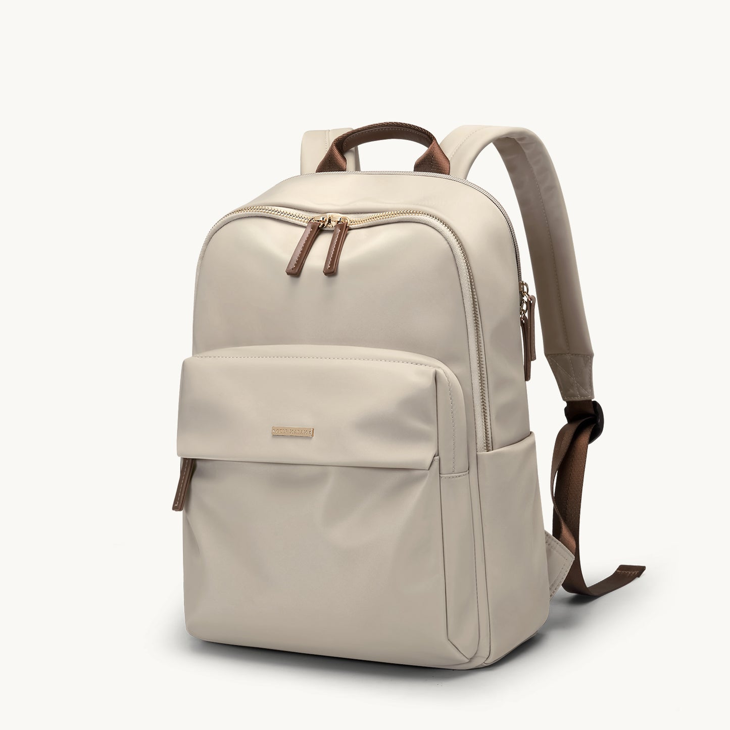 GOLF SUPAGS Laptop Backpack for Women Fits 14 Inch Notebook Casual Daypack Purse Work Travel College Bag (Apricot)