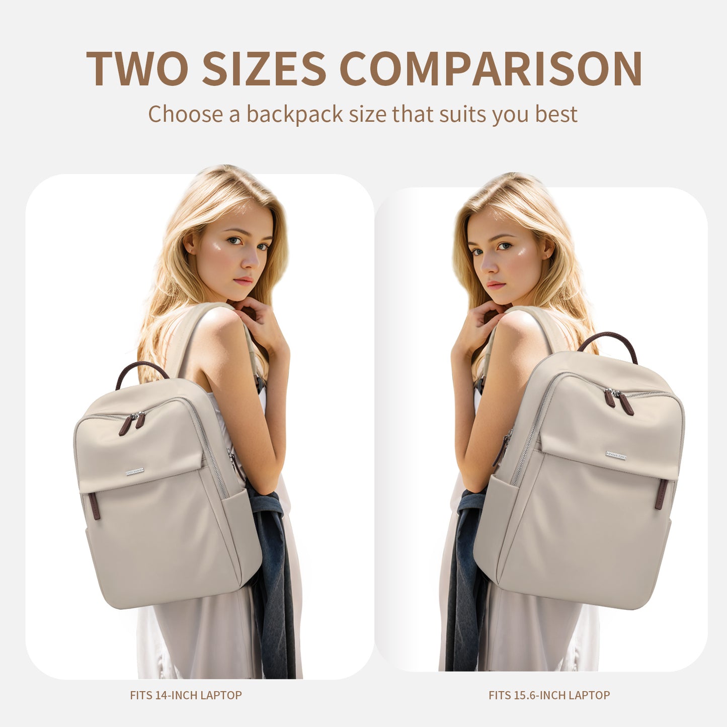 GOLF SUPAGS Women Laptop Backpack Water Resistant Computer Bag Notebook Travel Work Daypacks