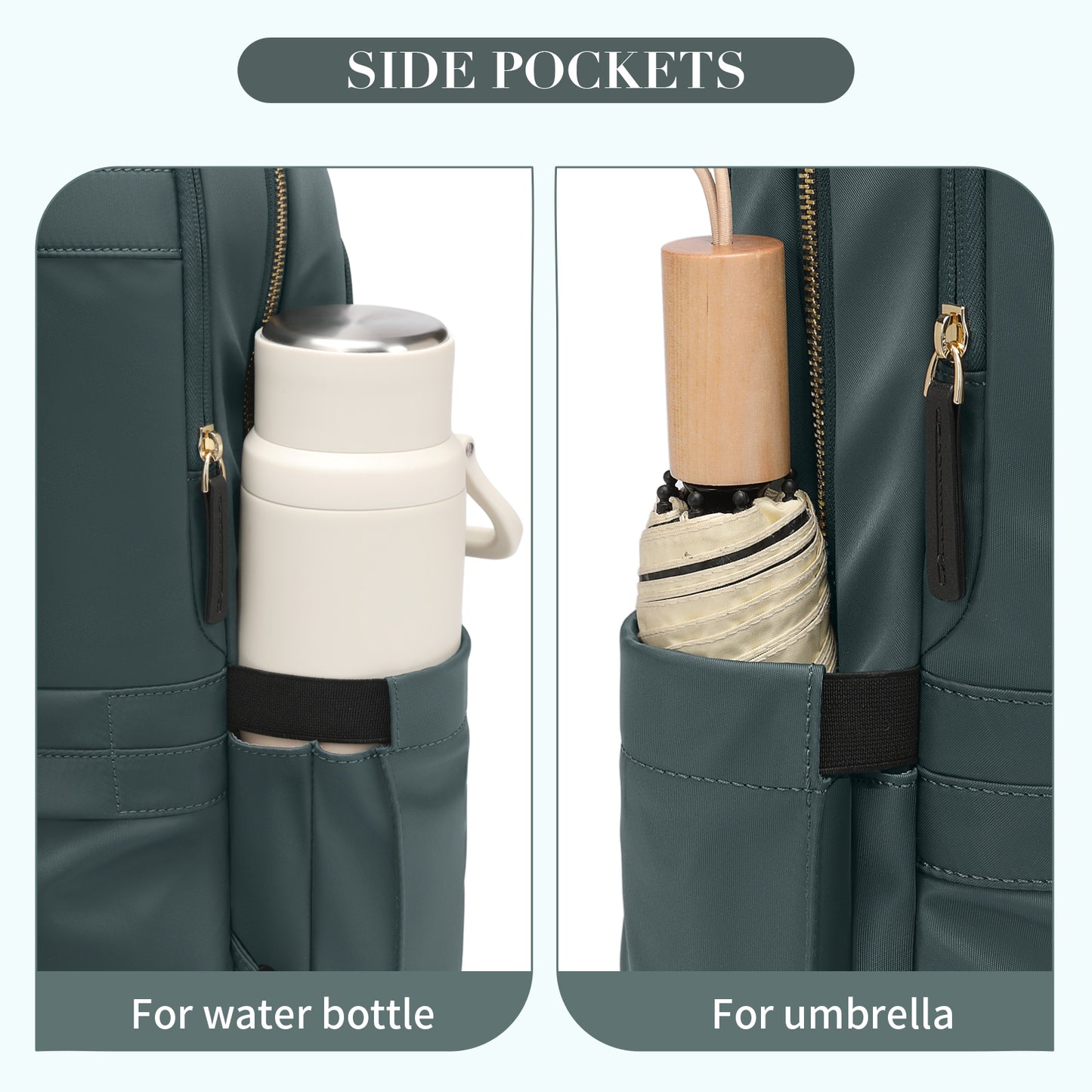 GOLF SUPAGS Laptop Backpack for Women Slim Computer Bag Work Travel College Backpack Purse Fits 14/15.6 Inch Notebook