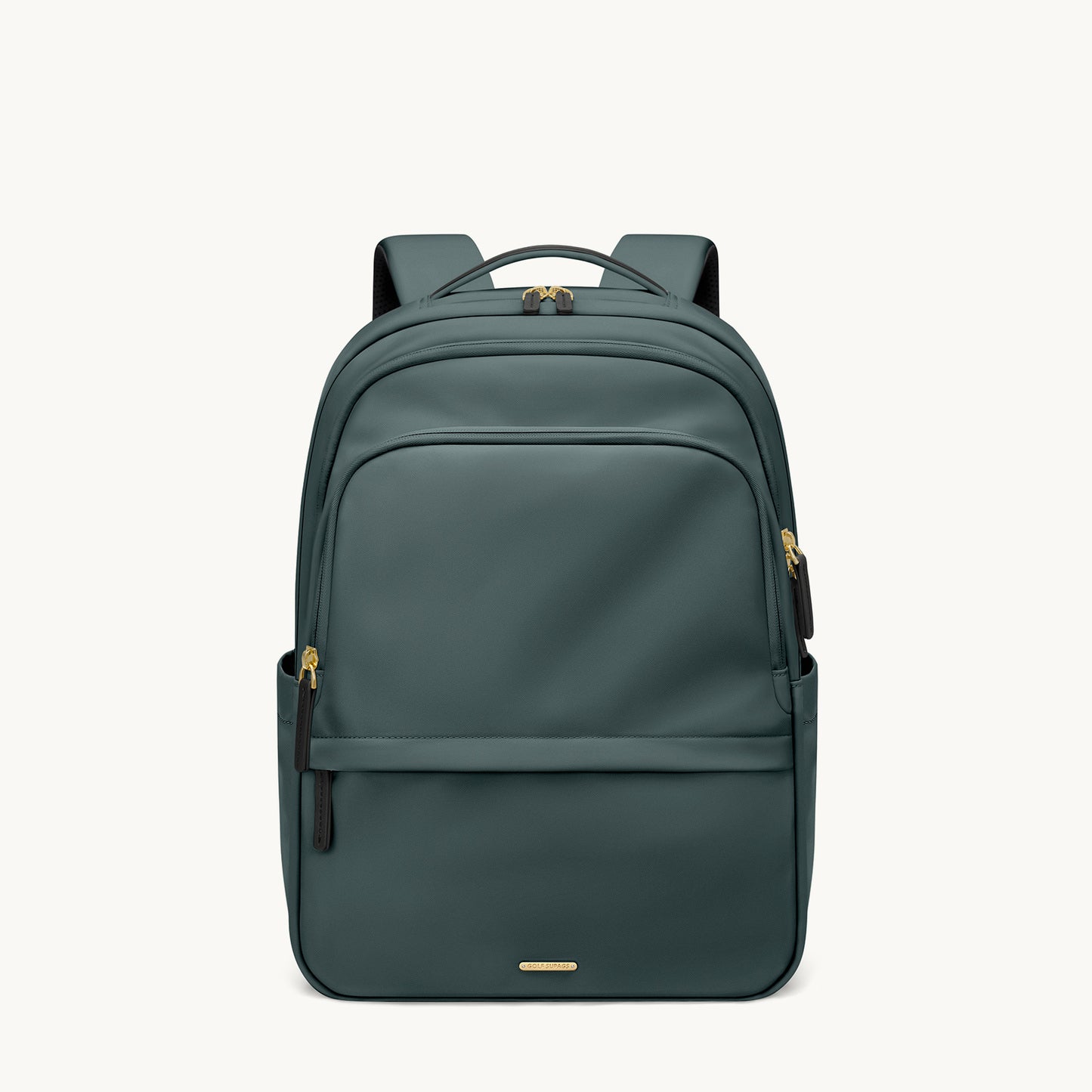 GOLF SUPAGS Multifunctional Laptop Backpack for Work Travel Leisure Water-Resistant Multiple Compartments Business Backpack for Women Fits 15.6 Inch Notebook (Apricot)