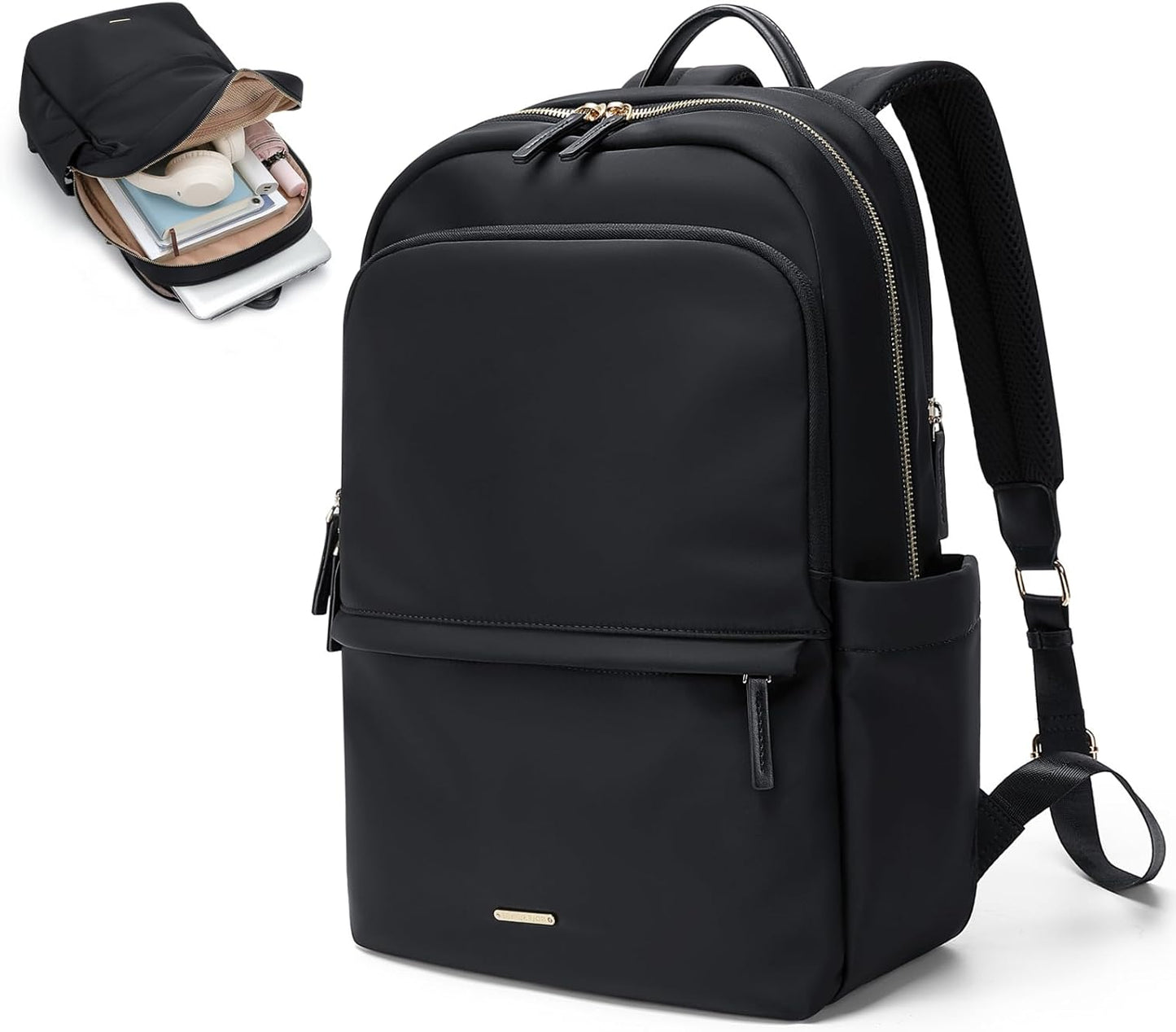 GOLF SUPAGS Laptop Backpack for Women Slim Computer Bag Work Travel College Backpack Purse Fits 14/15.6 Inch Notebook