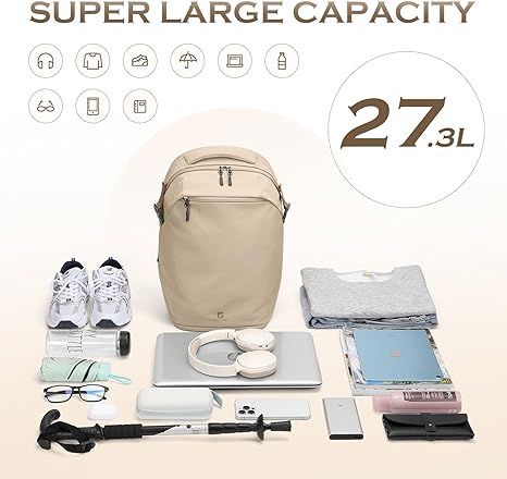 GOLF SUPAGS Basic Multipurpose Casual Backpack Laptop Compartment Water Resistant for Travel Hiking Sport Work Daypack Bag